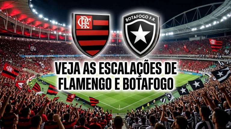 Flamengo x Botafogo: veja escalações definidas para clássico do Brasileirão