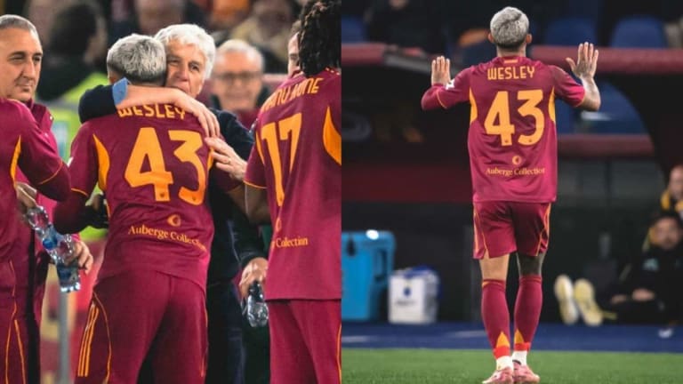 Assistência de Wesley ex-Flamengo em goleada da Roma no Campeonato Italiano