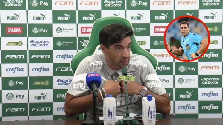 Abel Ferreira detona arbitragem mas omite pênalti anulado a favor do Palmeiras