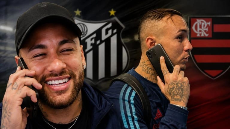 Neymar liga para Cebolinha e tenta levar atacante do Flamengo ao Santos para 2027