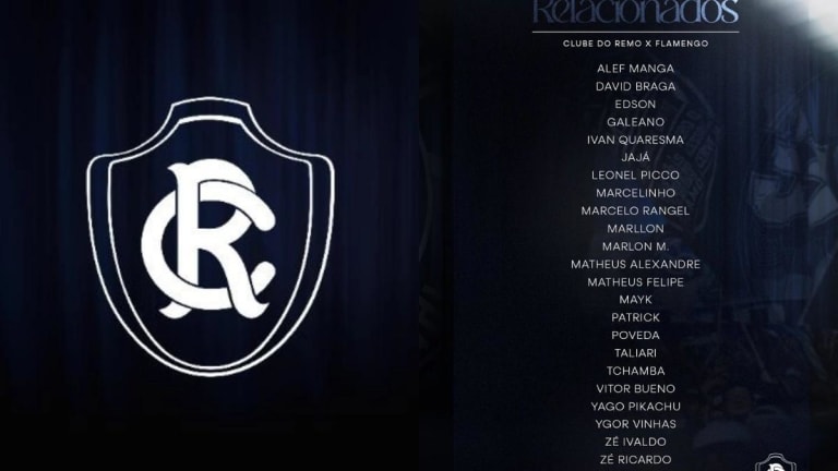 Remo e Flamengo têm novidades nos relacionados para o duelo deste domingo pelo Brasileirão
