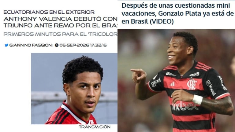 Imprensa equatoriana repercute estreia de Valencia e retorno de Plata ao Flamengo