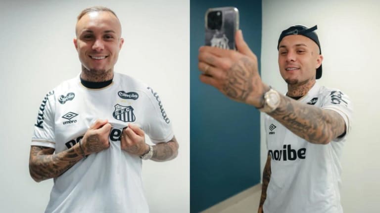 Cebolinha explica escolha pelo Santos e camisa 7 na Vila Belmiro