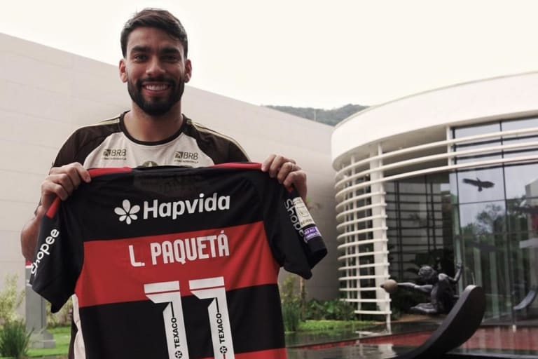 Paquetá herda camisa 11 histórica do Flamengo após saída de Cebolinha