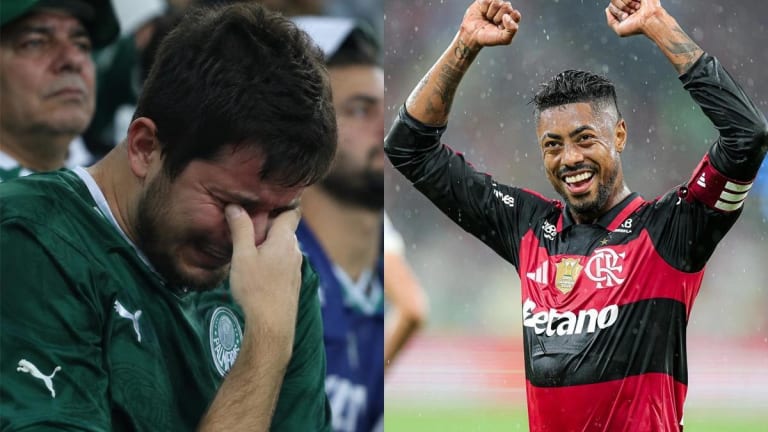 Palmeirenses passam vergonha ao comemorar gol do Corinthians em vão contra o Flamengo