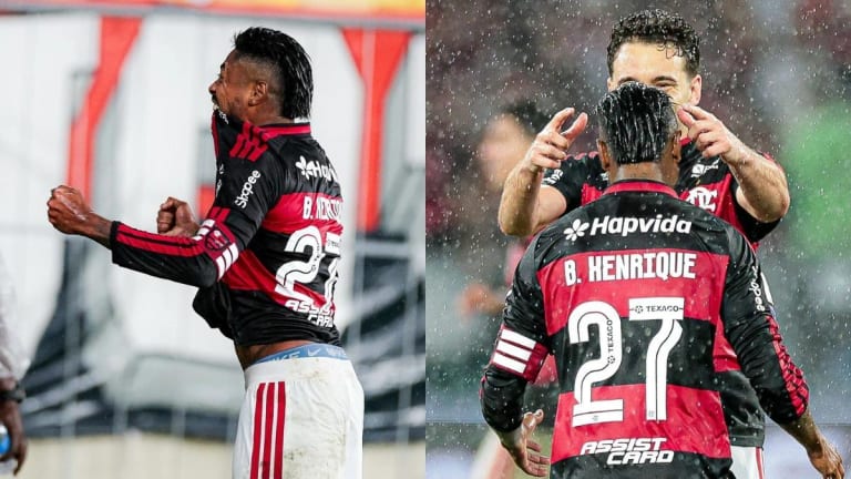Bruno Henrique decide para o Fla e celebra com declaração emocionante