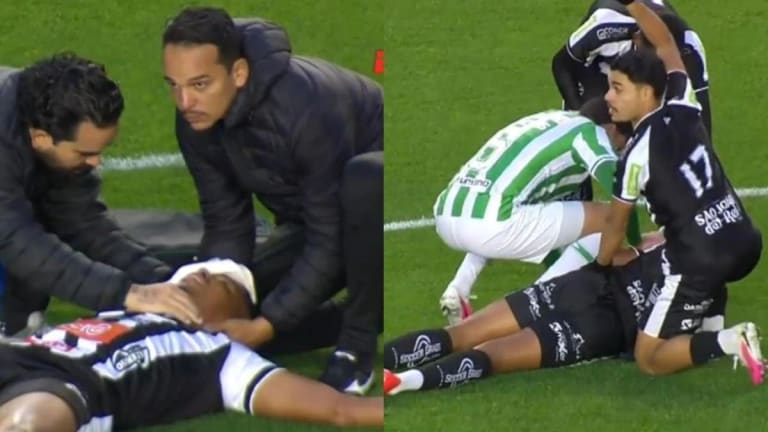 Atacante Carlinhos do Athletic sofre trauma cranioencefálico e fraturas na face após choque