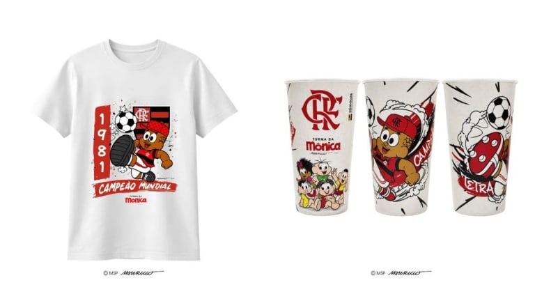 Flamengo homenageia Mauricio de Sousa com nova coleção exclusiva do personagem Jeremias