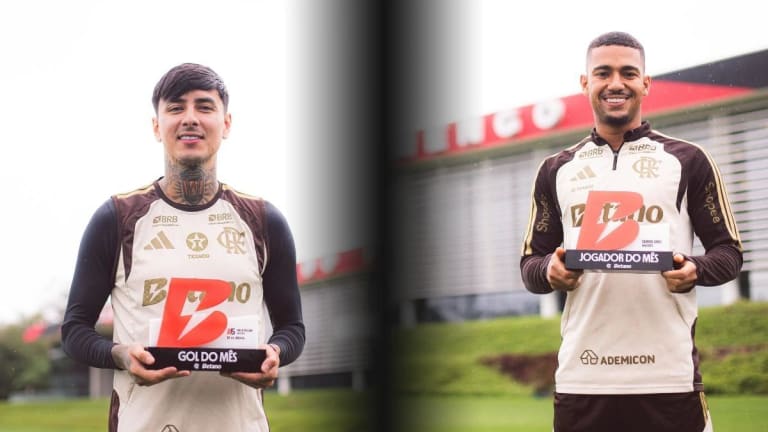 Samuel Lino e Pulgar levam prêmios de Craque e Gol do Mês no Flamengo