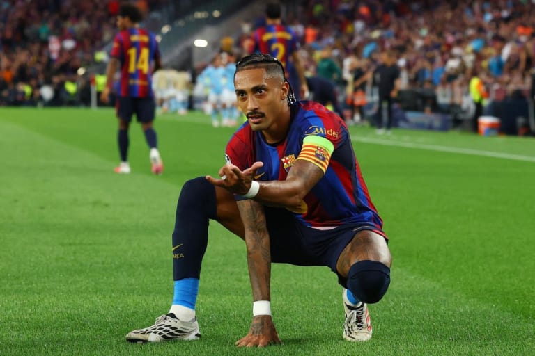Raphinha lidera participações em gols em grandes ligas europeias