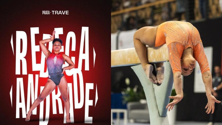 Flávia Saraiva ouro e Rebeca prata fecham dobradinha do Flamengo na trave húngara