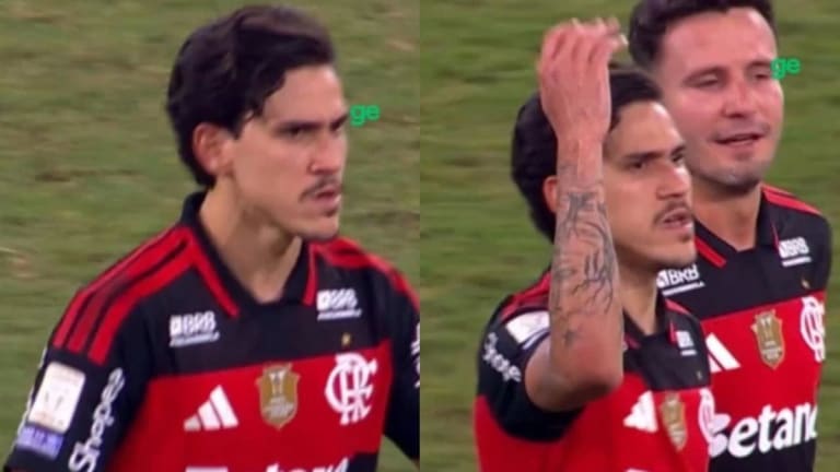 Pedro esclarece irritação com substituição após gol da vitória do Flamengo contra Bragantino