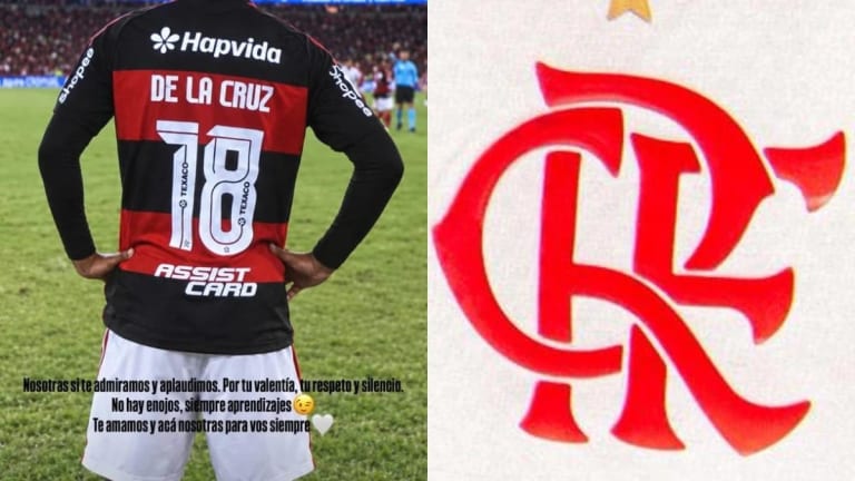 Esposa de De La Cruz envia mensagem de apoio após pouca minutagem no Flamengo