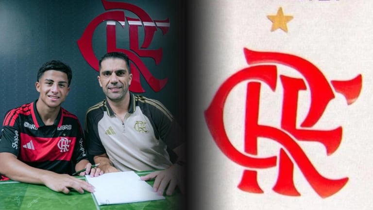 Flamengo assina primeiro contrato profissional com lateral esquerdo de dezesseis anos da base