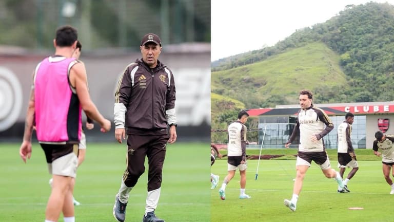Jardim dirige 8º treino do Flamengo na Data FIFA sem convocados