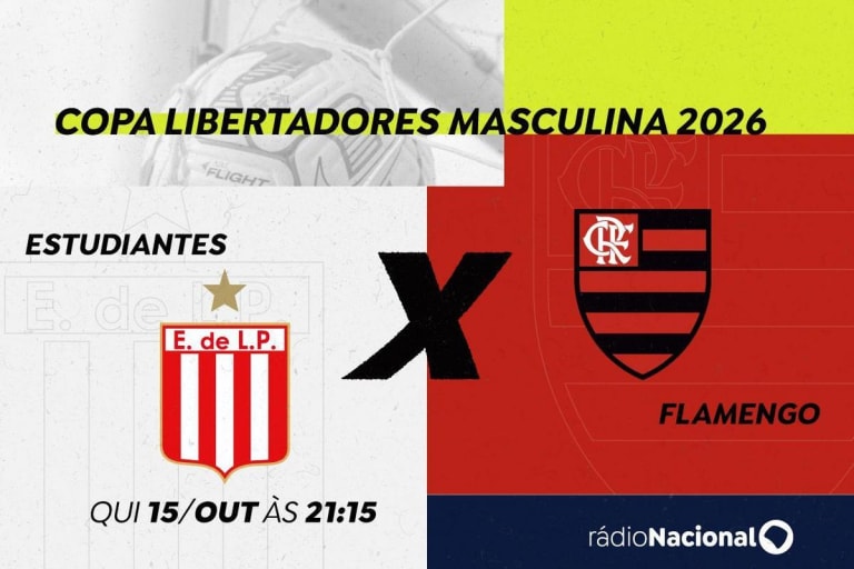 Rádio Nacional transmite Estudiantes X Flamengo pela semifinal da Libertadores