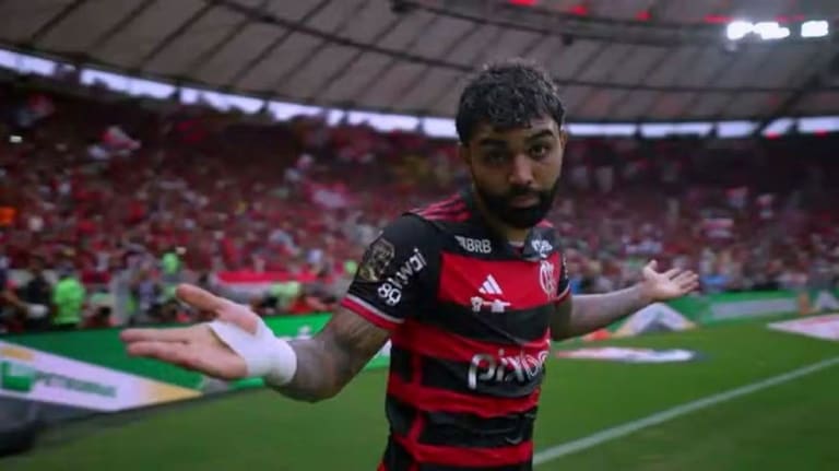 Gabigol rebate provocação do Atlético-MG ao citar título do Flamengo na Arena MRV