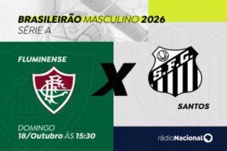 Rádio Nacional transmite duelo entre Fluminense e Santos pelo Brasileirão neste domingo (18)