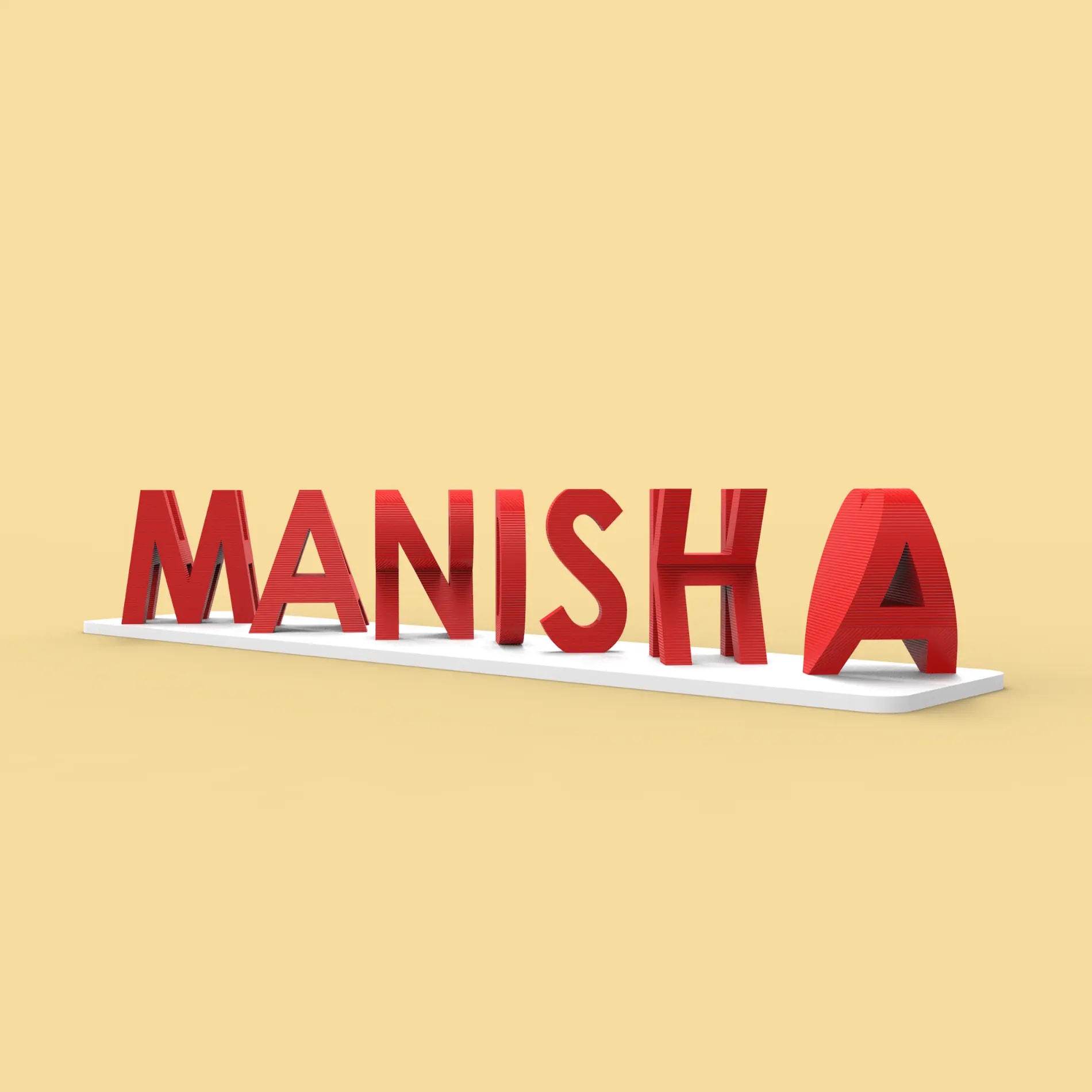 Personalized 3D Couple Flip Name Plate – view 4