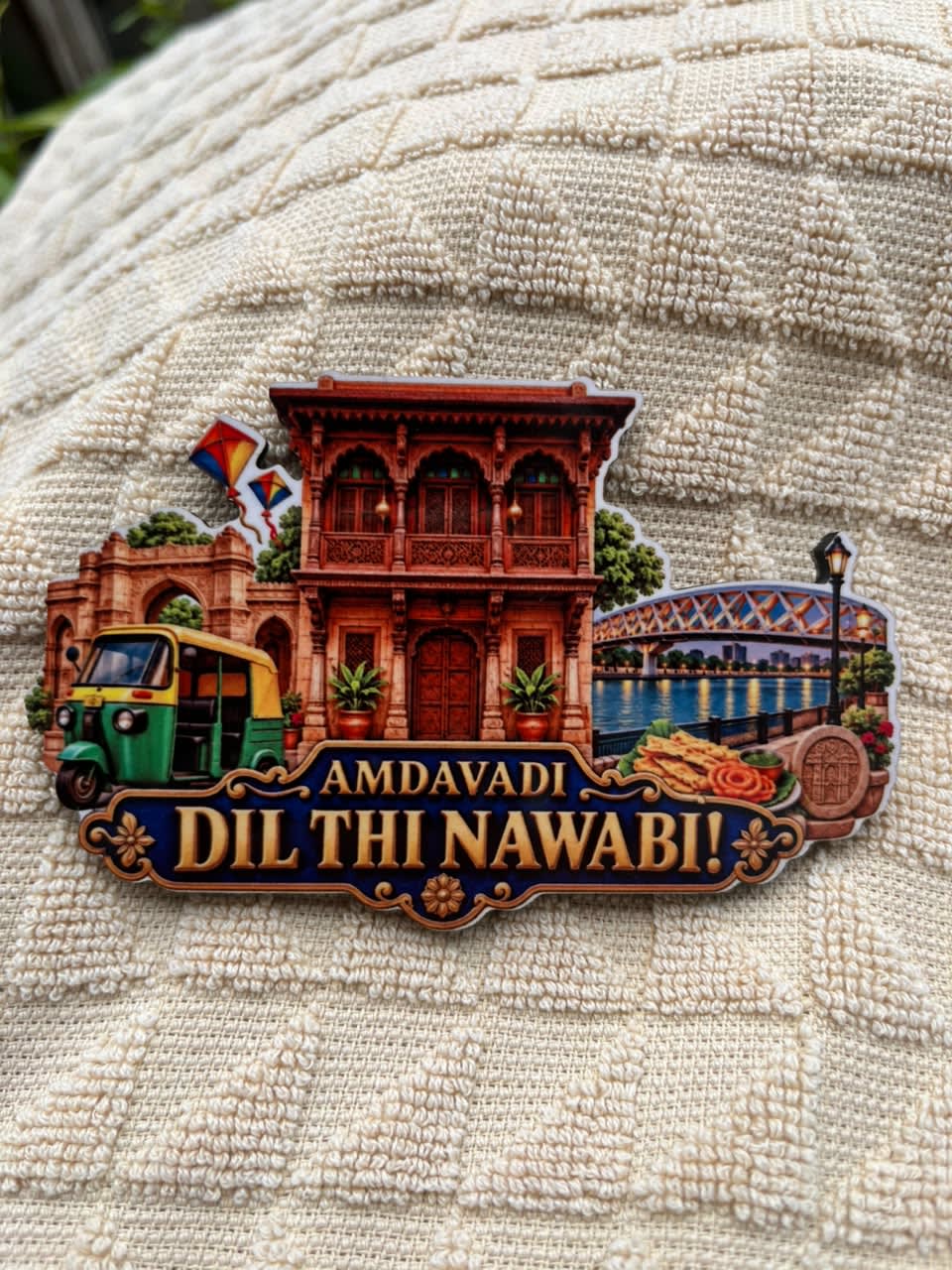 Amdavadi Nawabi Fridge Magnet