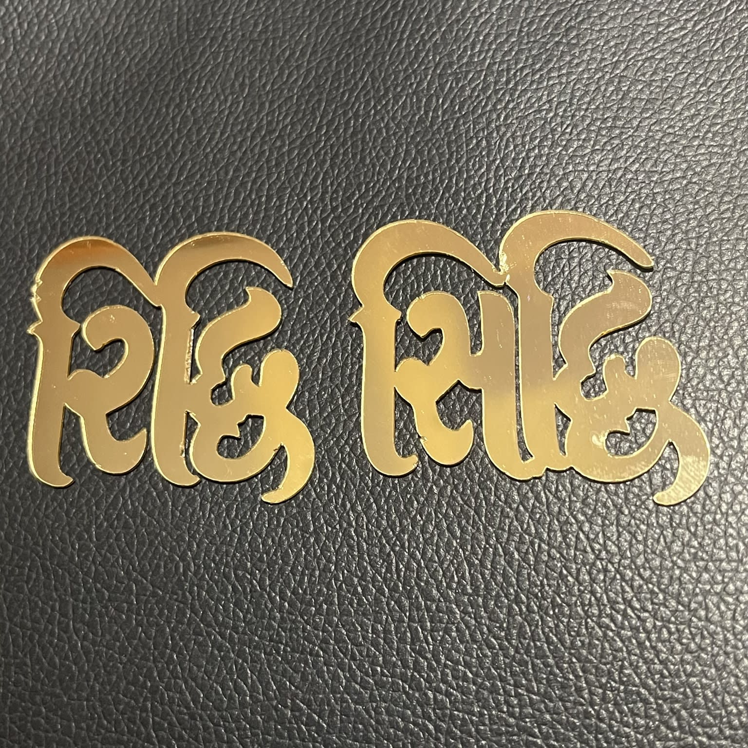 Golden Mirror Acrylic Riddhi Siddhi