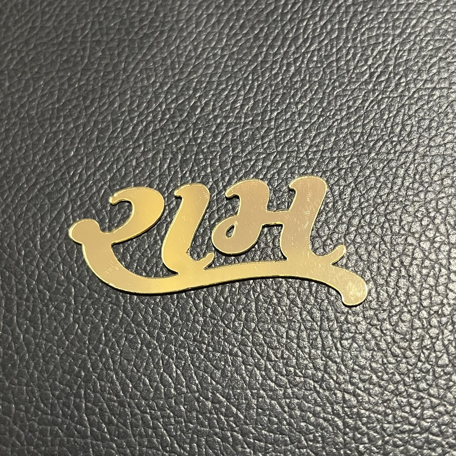 Golden Mirror Acrylic Ram Name Cutout 