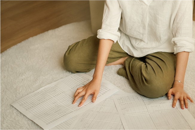 Landscape Tisti reading partiture