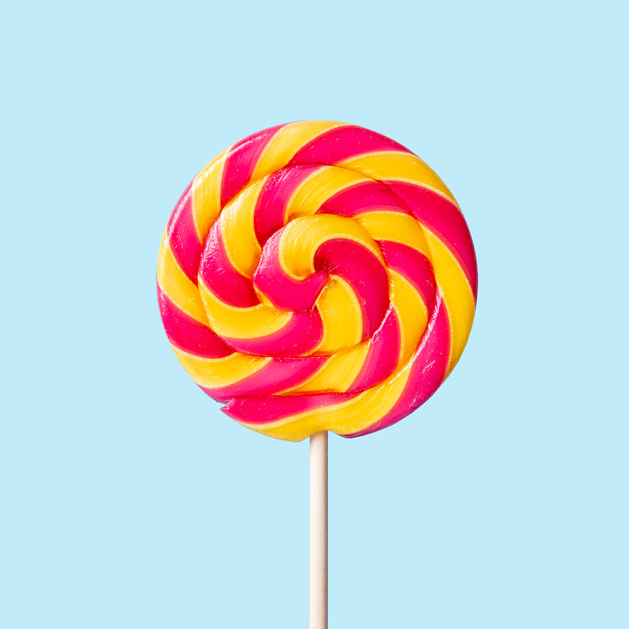 A large swirl lollipop.