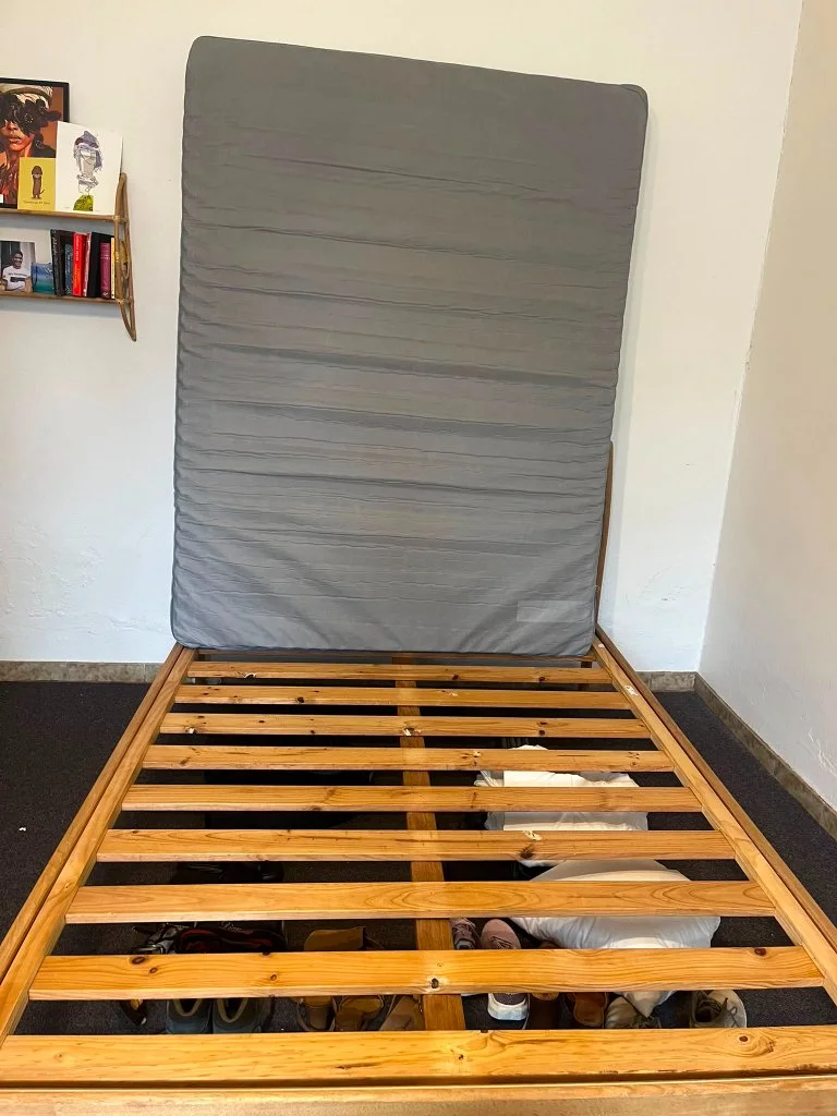 Wooden bed frame and mattress - Good condition - Fitzroy North, Melbourne - Additional photo 3 | Zirkly