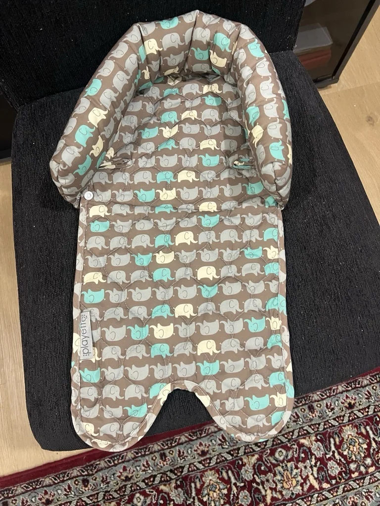 Playette Baby Head & Body Support Liner - Elephant Print - Mint condition - Truganina, Melbourne - Additional photo 2 | Zirkly