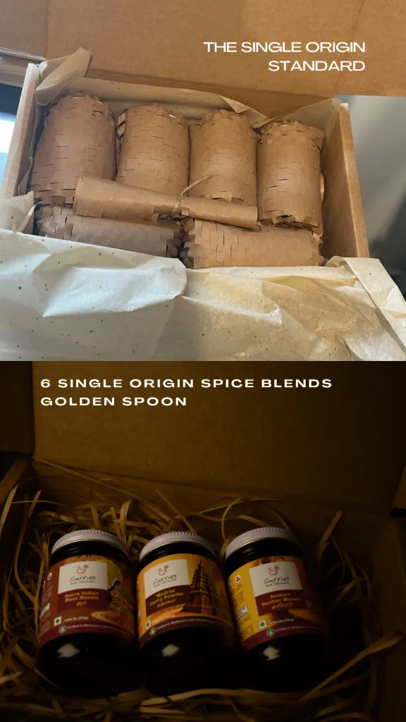 Single Origin South Indian Spice Blends + Golden Spoon Set - New condition - Melbourne | Zirkly