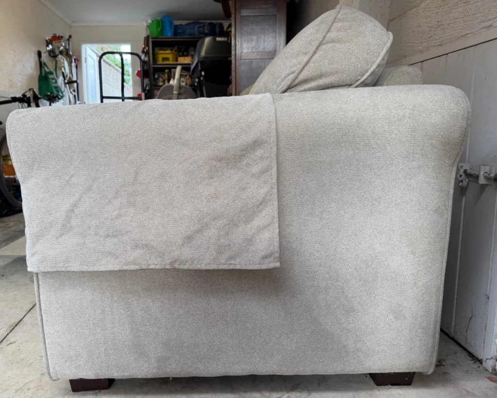 Moran Double Sofa Bed – Oat/Latte Fabric - Good condition - Essendon, Melbourne - Additional photo 2 | Zirkly