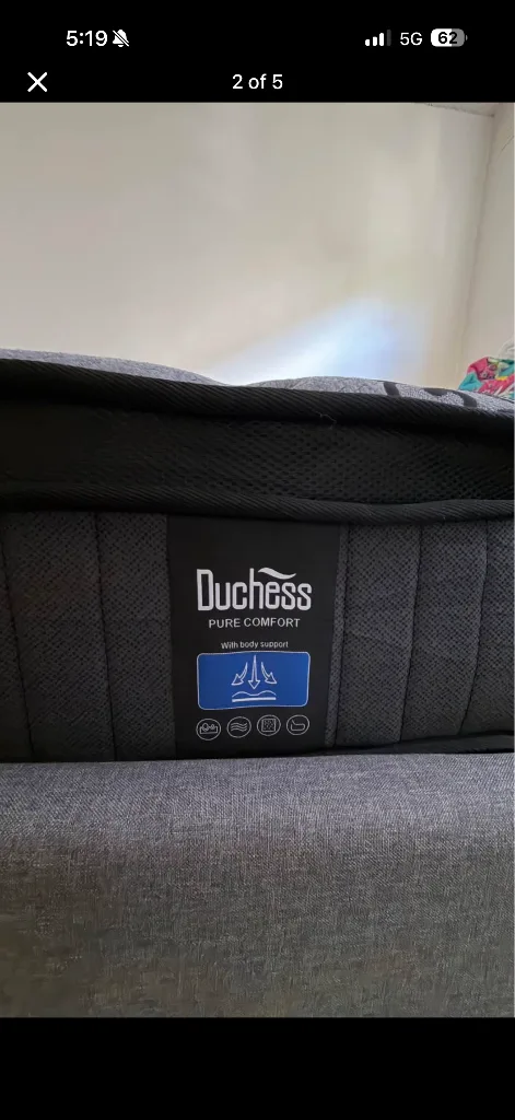 Double mattress and bed frame - Mint condition - St Kilda, Melbourne - Additional photo 3 | Zirkly
