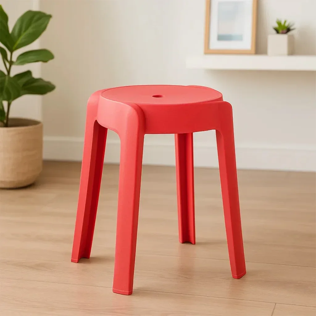 Red Plastic Stackable Stool - New condition - Donnybrook, Melbourne | Zirkly