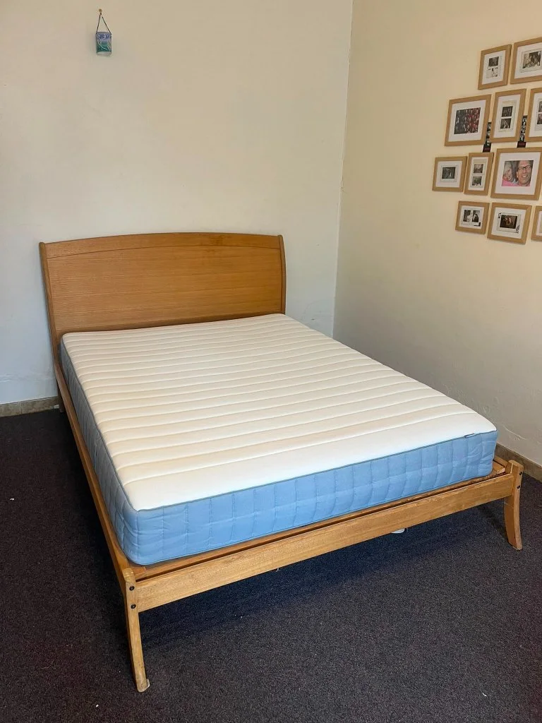 Wooden bed frame and mattress - Good condition - Fitzroy North, Melbourne - Additional photo 2 | Zirkly
