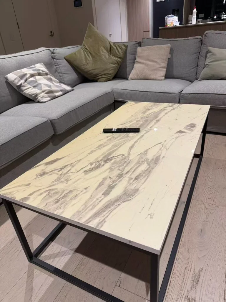 Marble look rectangular coffee table - Mint condition - Armadale, Melbourne | Zirkly