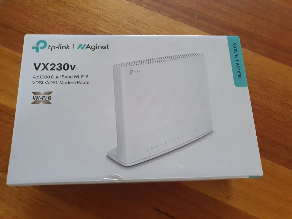 TP-Link Aginet VX230v AX1800 Dual Band Wi-Fi 6 VDSL/ADSL Modem Router - New condition - Oakleigh, Melbourne | Zirkly