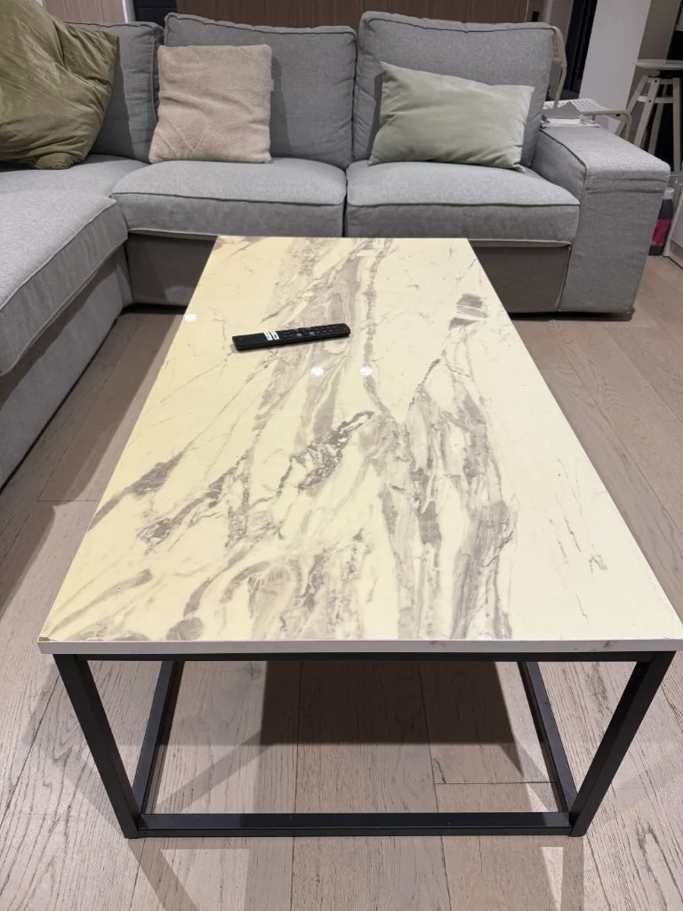 Marble look rectangular coffee table - Mint condition - Armadale, Melbourne - Additional photo 2 | Zirkly
