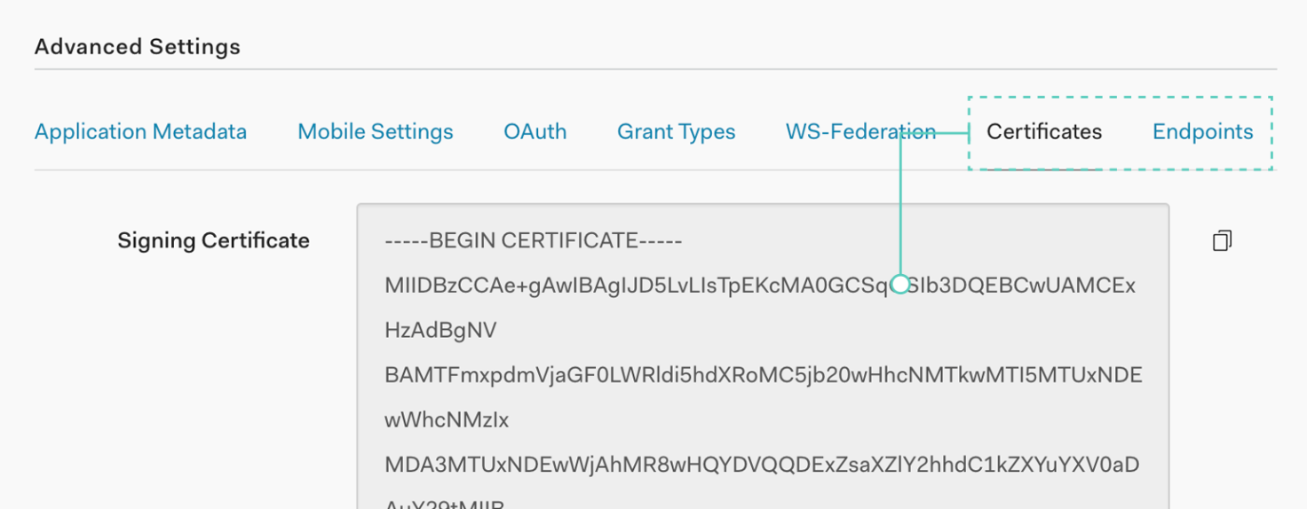 Get the Signing Certificate and SAML Protocol URL from Certificated and Endpoints Get the Signing Certificate and SAML Protocol URL from Certificated and Endpoints