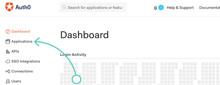 Go to Applications in your Auth0 dashboard Go to Applications in your Auth0 dashboard