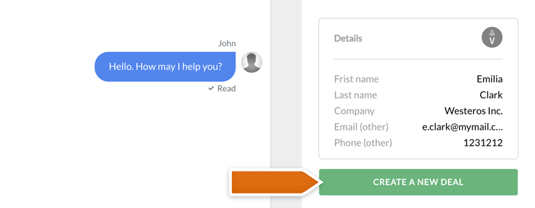 Highrise LiveChat: create New Deals for your customers Highrise LiveChat: create New Deals for your customers