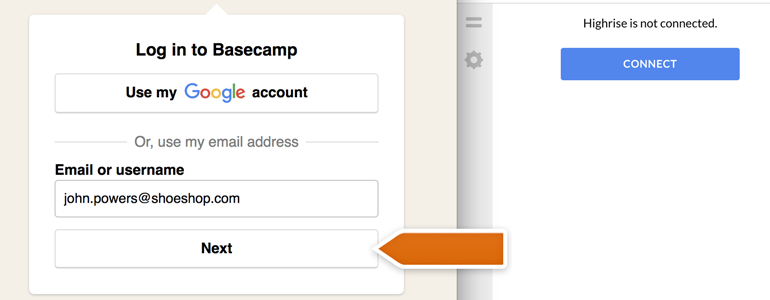 Highrise LiveChat: Provide your Highrise credentials Highrise LiveChat: Provide your Highrise credentials