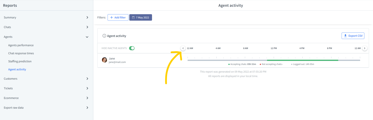 Agent-activity-arrows Agent activity arrows