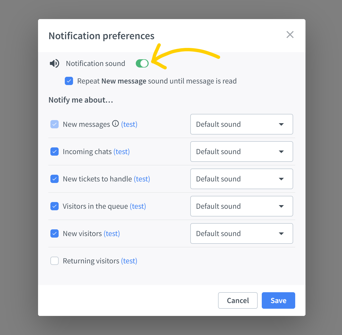 LiveChat-mute-notifications LiveChat mute notifications