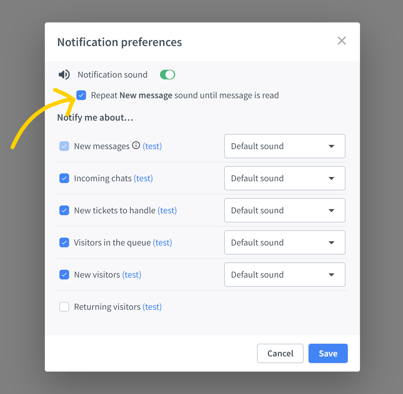 LiveChat-notifications-Repeat-the-incoming-message-sound-notification LiveChat notifications Repeat the incoming message sounds notification