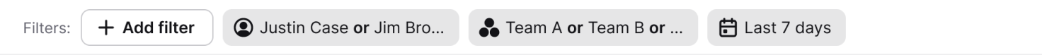 Handling time report in HelpDesk: filtering.
