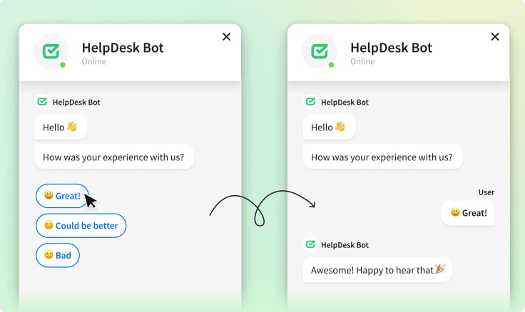 HelpDesk feedback bot