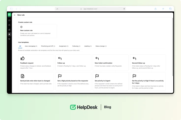 HelpDesk ticketing system