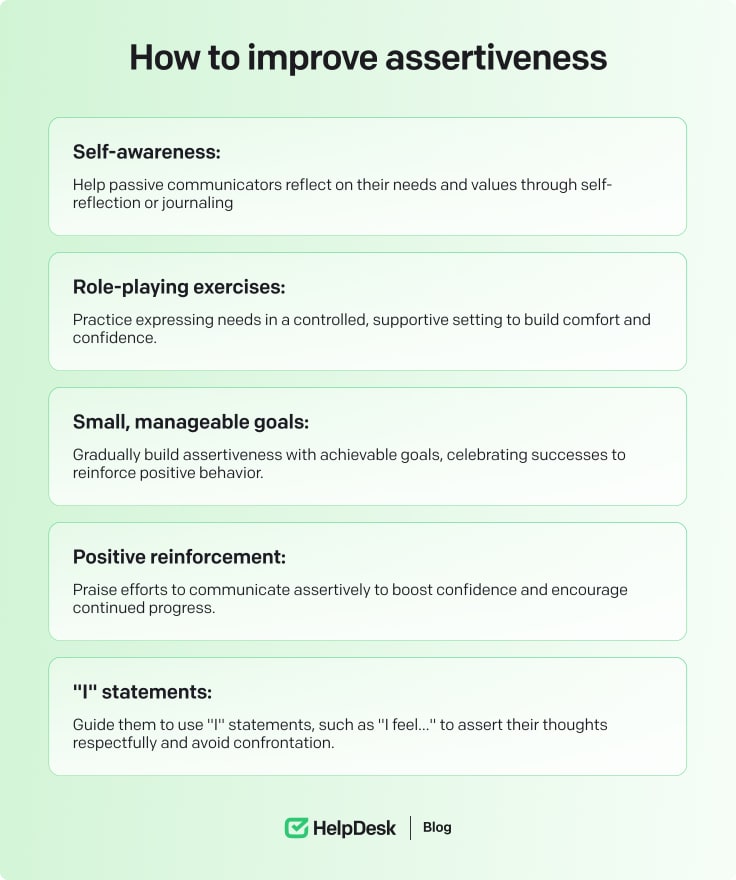 How to improve assertiveness
