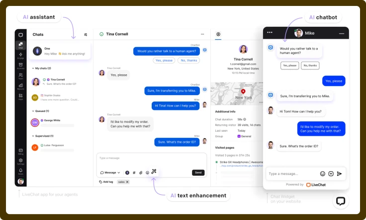 LiveChat software